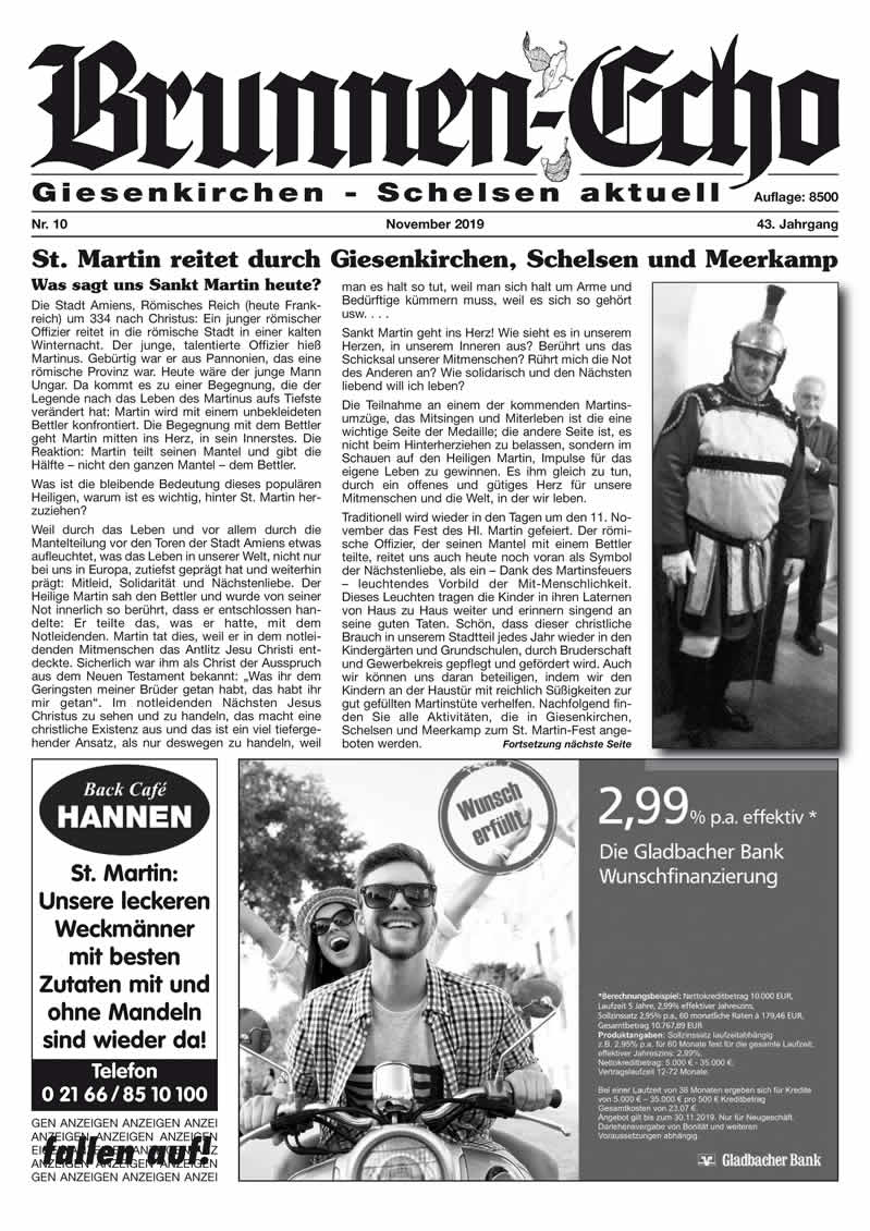 Brunnen-Echo Ausgabe 10 - November 2019